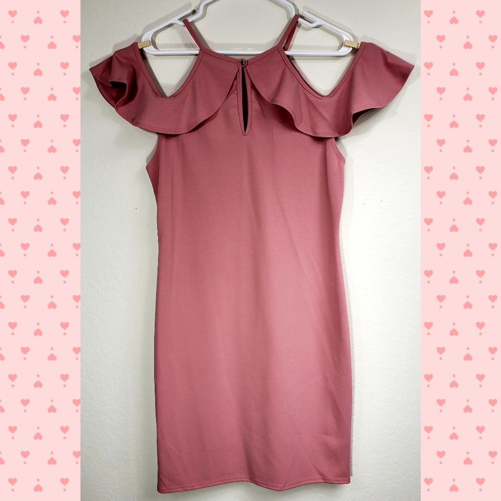 NEW Spring Summer Pink Ruffle Girly dress plus - Picture 7 of 8